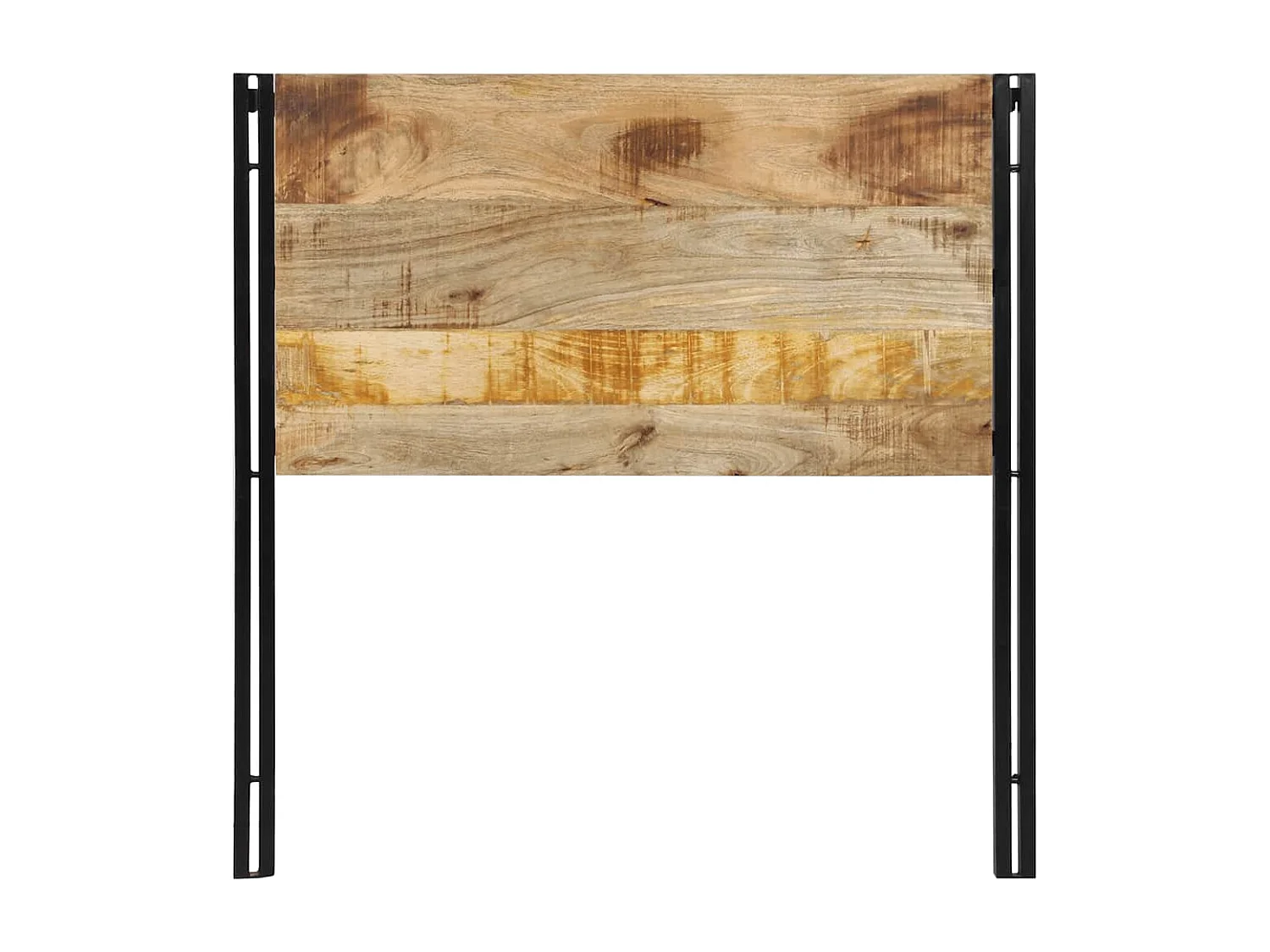 Tête de Lit | Panneau de tête pour lit Moderne 100 cm bois massif manguier et fer