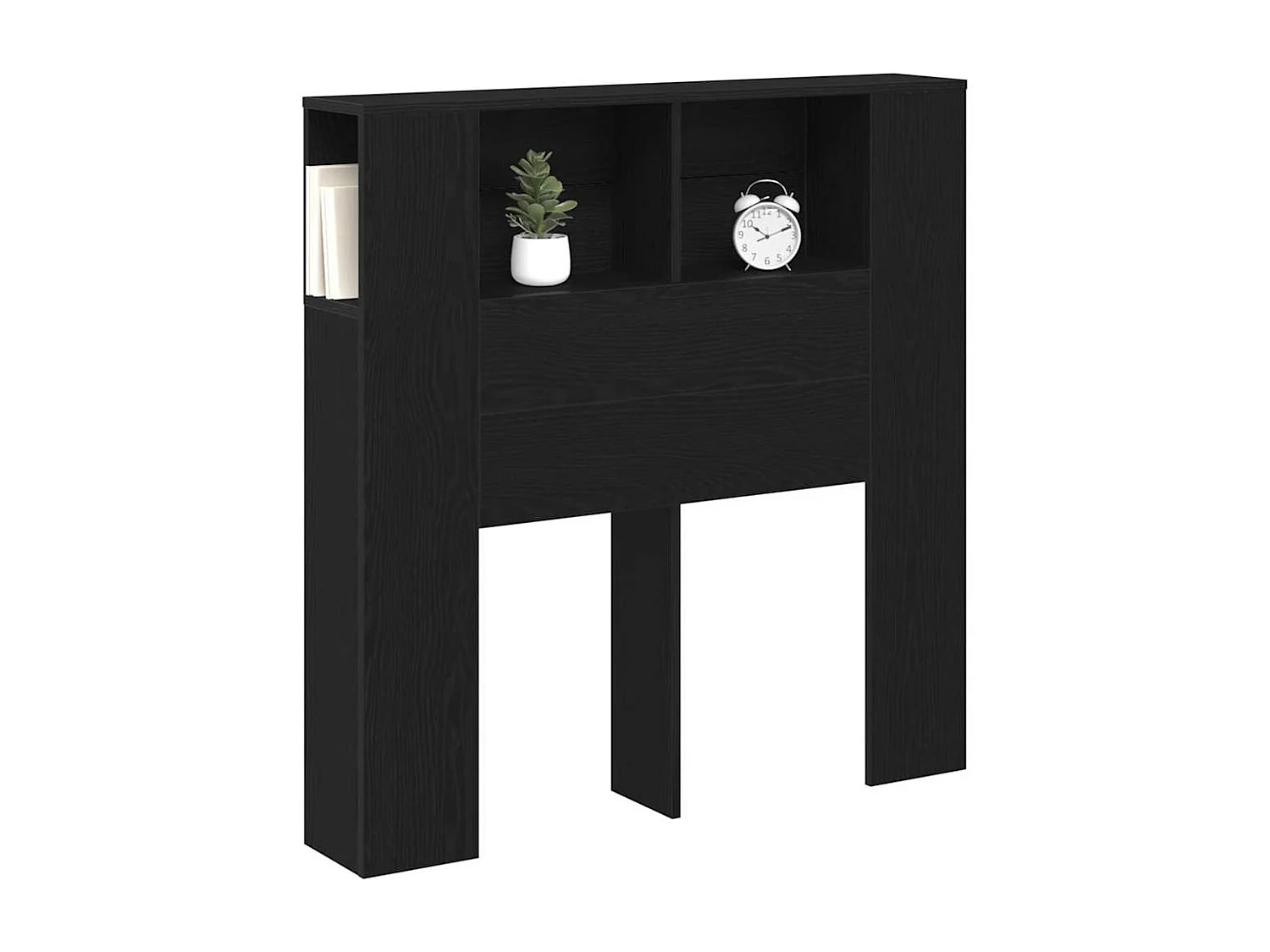 Mueble cabecero | Cabezal de cama | Cabecero de armario Roble negro 100 x 19 x 104.5 cm