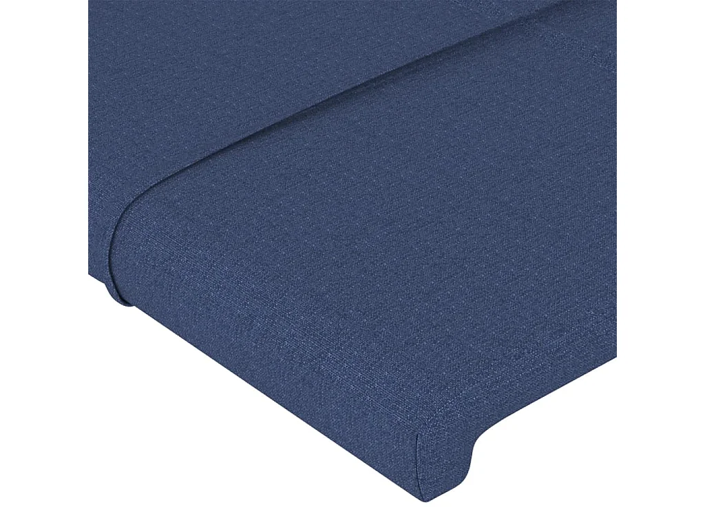 Hoofdbord | Hoofdeinde LED 90x5x118/128 cm stof blauw