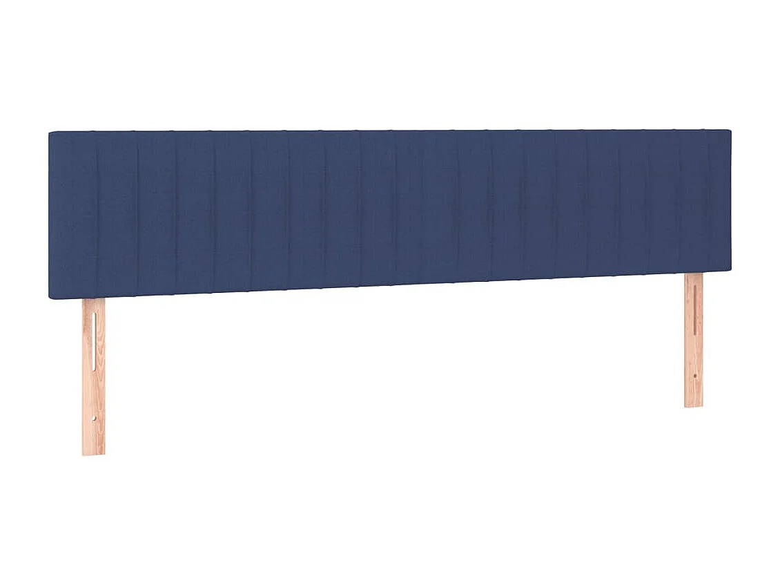 Hoofdbord | Hoofdeinde LED 200x5x78/88 cm stof blauw