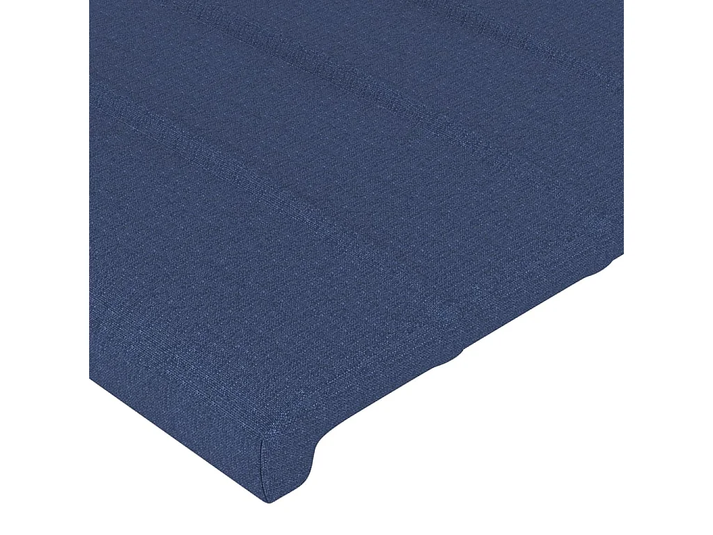 Hoofdbord | Hoofdeinde LED 200x5x78/88 cm stof blauw