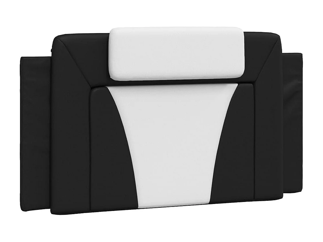 Tête de lit | Coussin de tête de lit | Tête de lit décoratif noir et blanc 100 cm similicuir