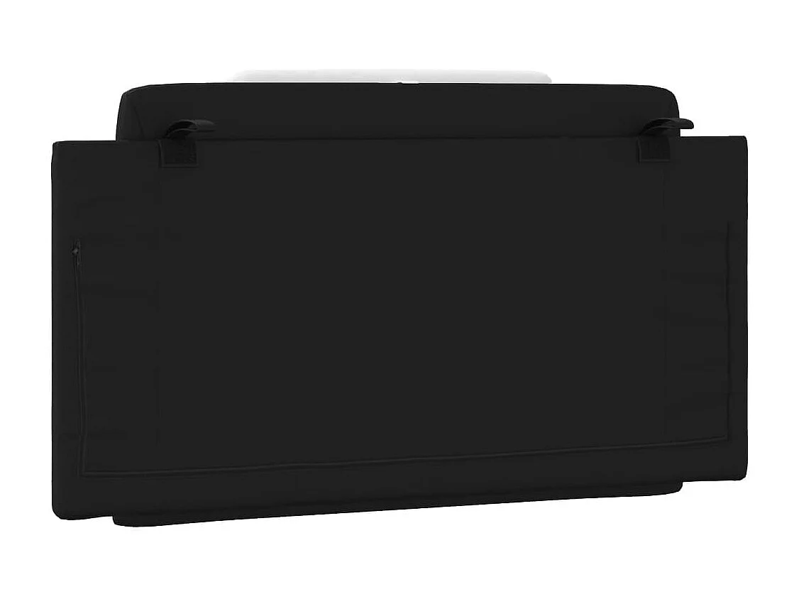 Tête de lit | Coussin de tête de lit | Tête de lit décoratif noir et blanc 100 cm similicuir