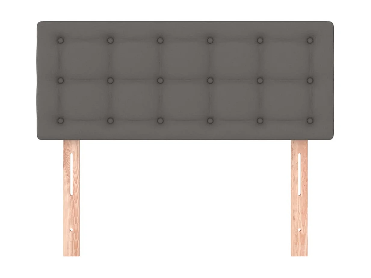 Tête de Lit | Panneau de tête pour lit Moderne Gris 90x5x78/88 cm Similicuir