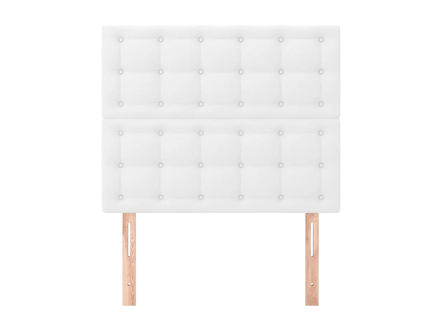 Têtes de lit | Panneaux de tête pour lit Moderne 2 pcs Blanc 80x5x78/88 cm Similicuir