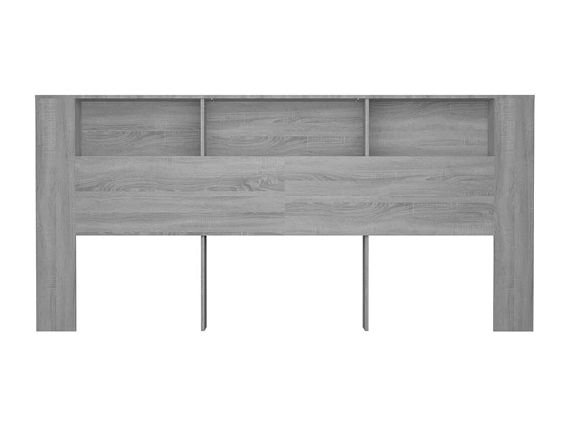 Cabecero de Cama | Cabezal de Cama | Mueble cabecero color gris Sonoma 220x18,5x104,5 cm