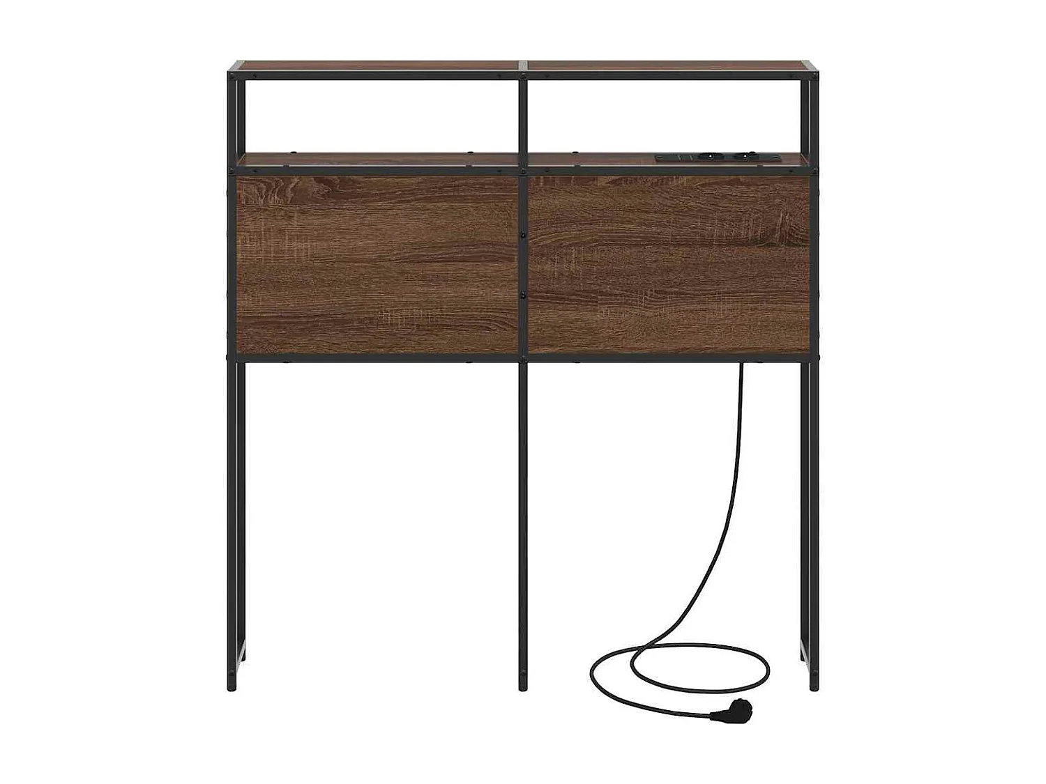 Tête de Lit de rangement | Panneau de tête pour lit Chêne marron 80 cm Bois d'ingénierie