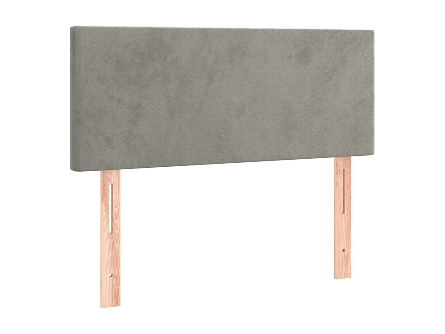 Hoofdbord | Hoofdeinde LED 80x5x78/88 cm fluweel lichtgrijs