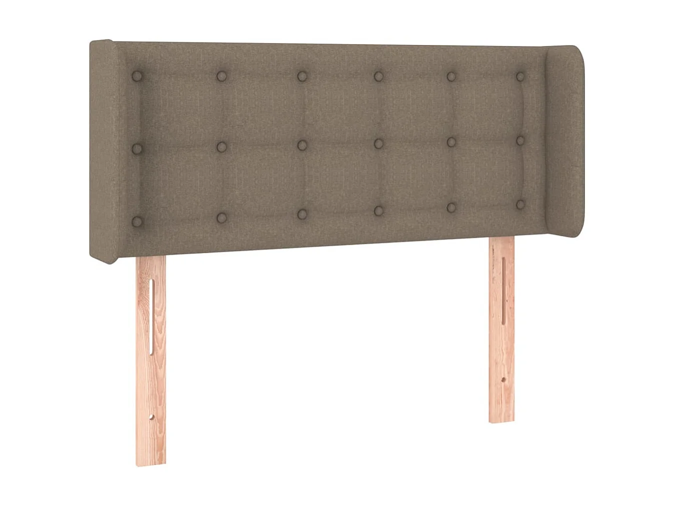 Tête de Lit | Panneau de tête pour lit Moderne avec oreilles Taupe 83x16x78/88 cm Tissu