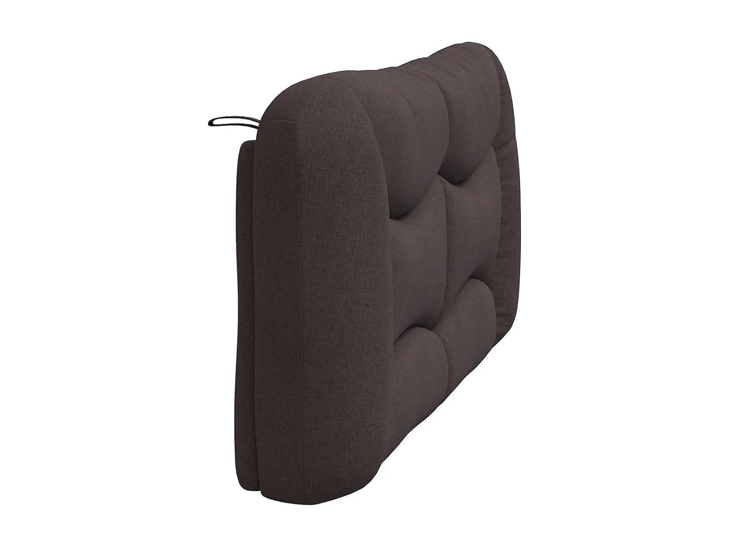 Cabecero de Cama | Cabezal de cama | Mueble de cabecero acolchado Hvar tela marrón oscuro 160 cm