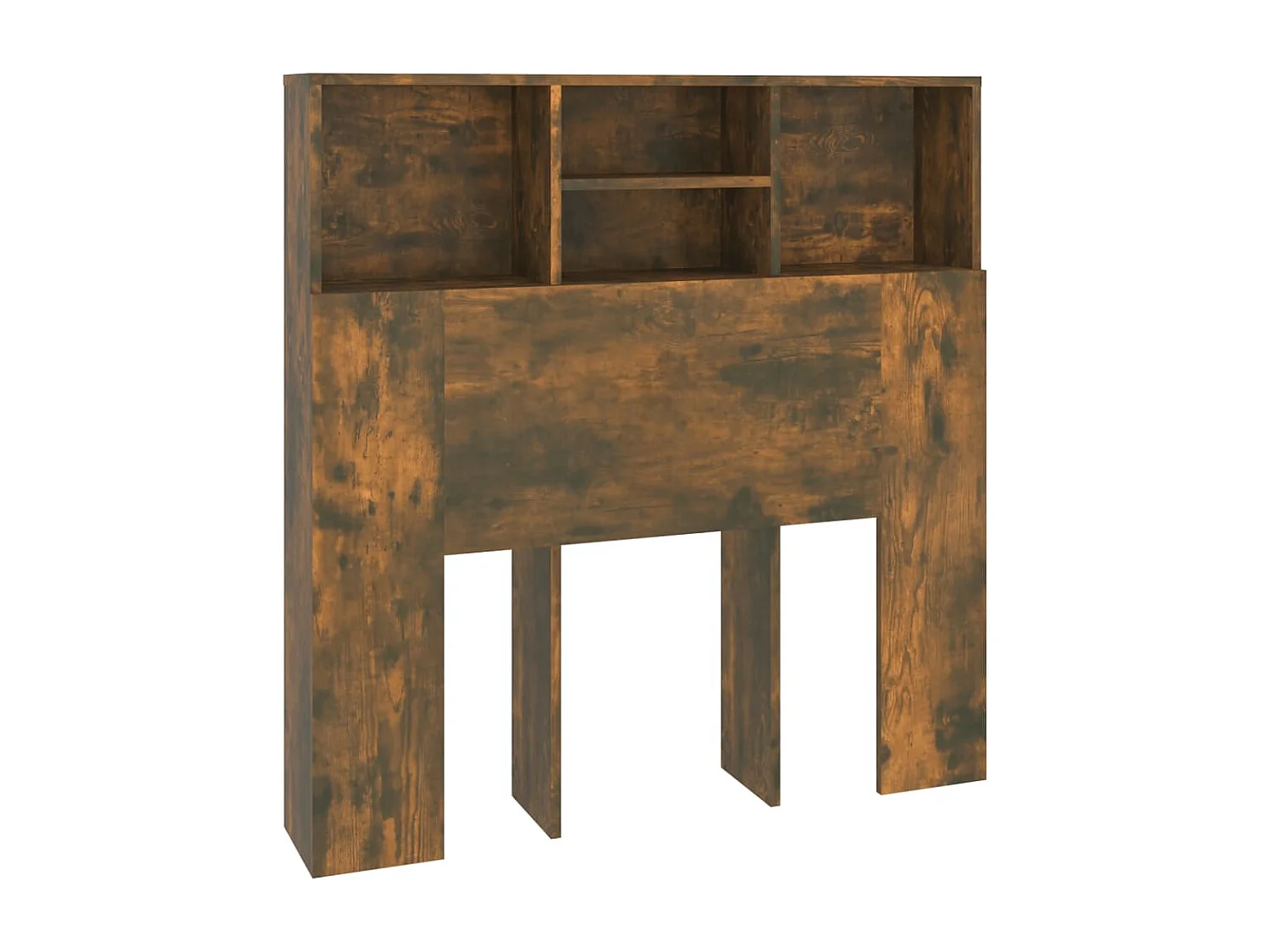 Tête de Lit avec rangement | Armoire de tête de lit Chêne fumé 100x19x103,5 cm