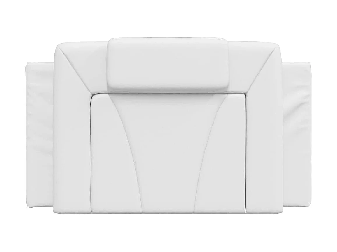Tête de lit | Coussin de tête de lit | Tête de lit décoratif blanc 90 cm similicuir