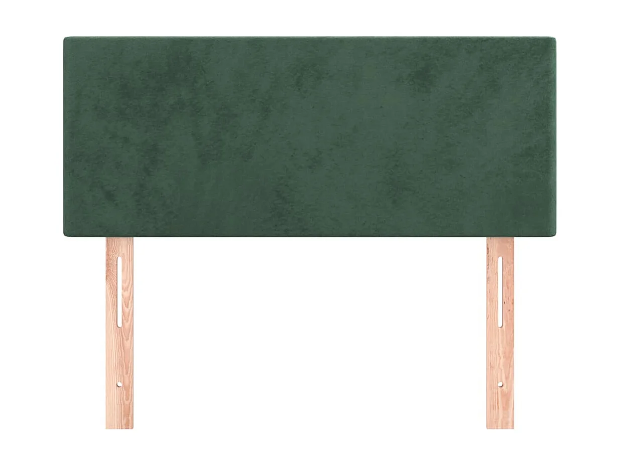 Tête de Lit | Panneau de tête pour lit Moderne Vert foncé 80x5x78/88 cm Velours