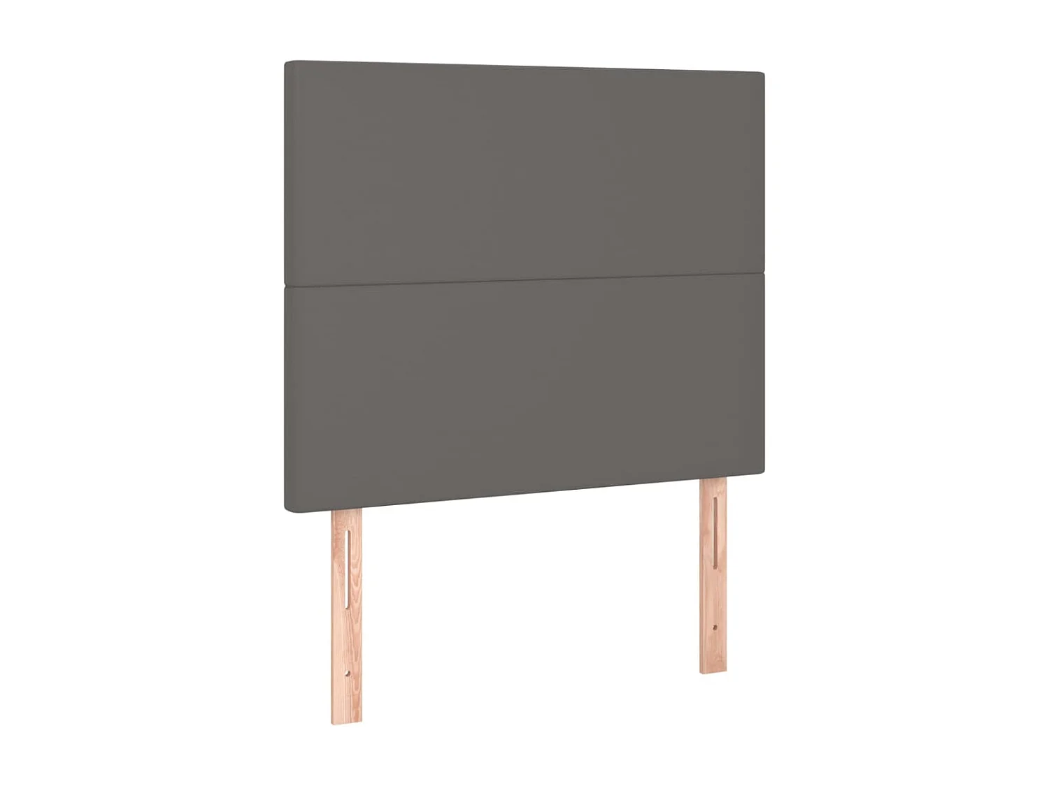 Hoofdbord | Hoofdeinde LED 100x5x118/128 cm kunstleer grijs