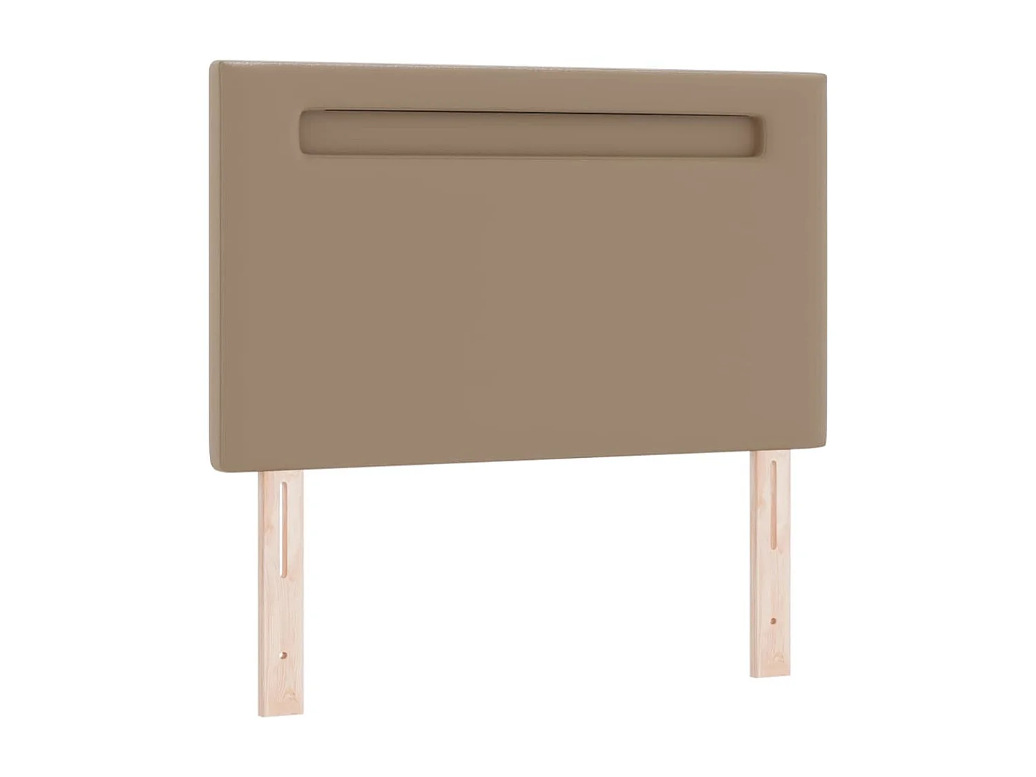 Cabecero | Cabezal de Cama | Mueble cabecero con luces de tiras LED Manual Capuchino 90 cm PVC