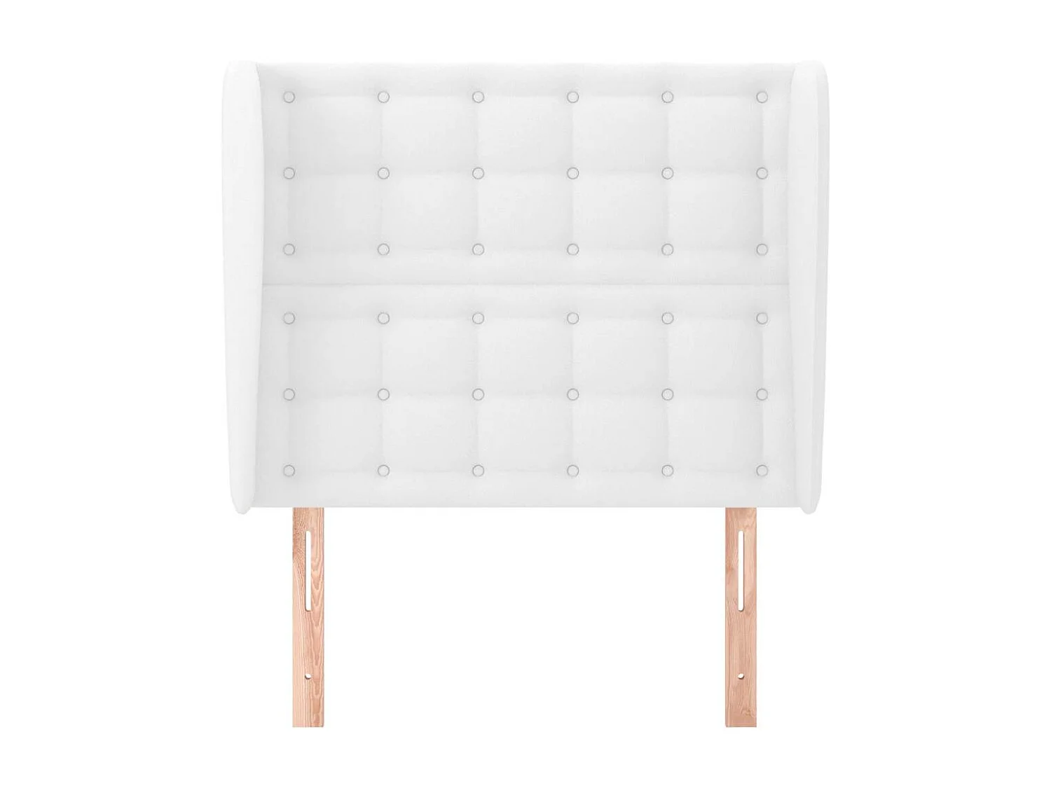 Tête de Lit | Panneau de tête pour lit Moderne avec oreilles Blanc 83x23x118/128 cm Similicuir