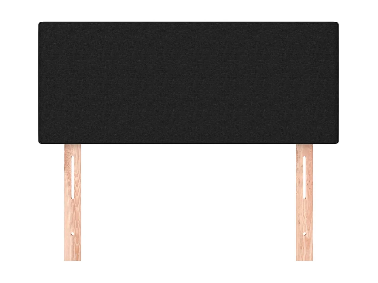 Tête de Lit | Panneau de tête pour lit Moderne Noir 80x5x78/88 cm Tissu