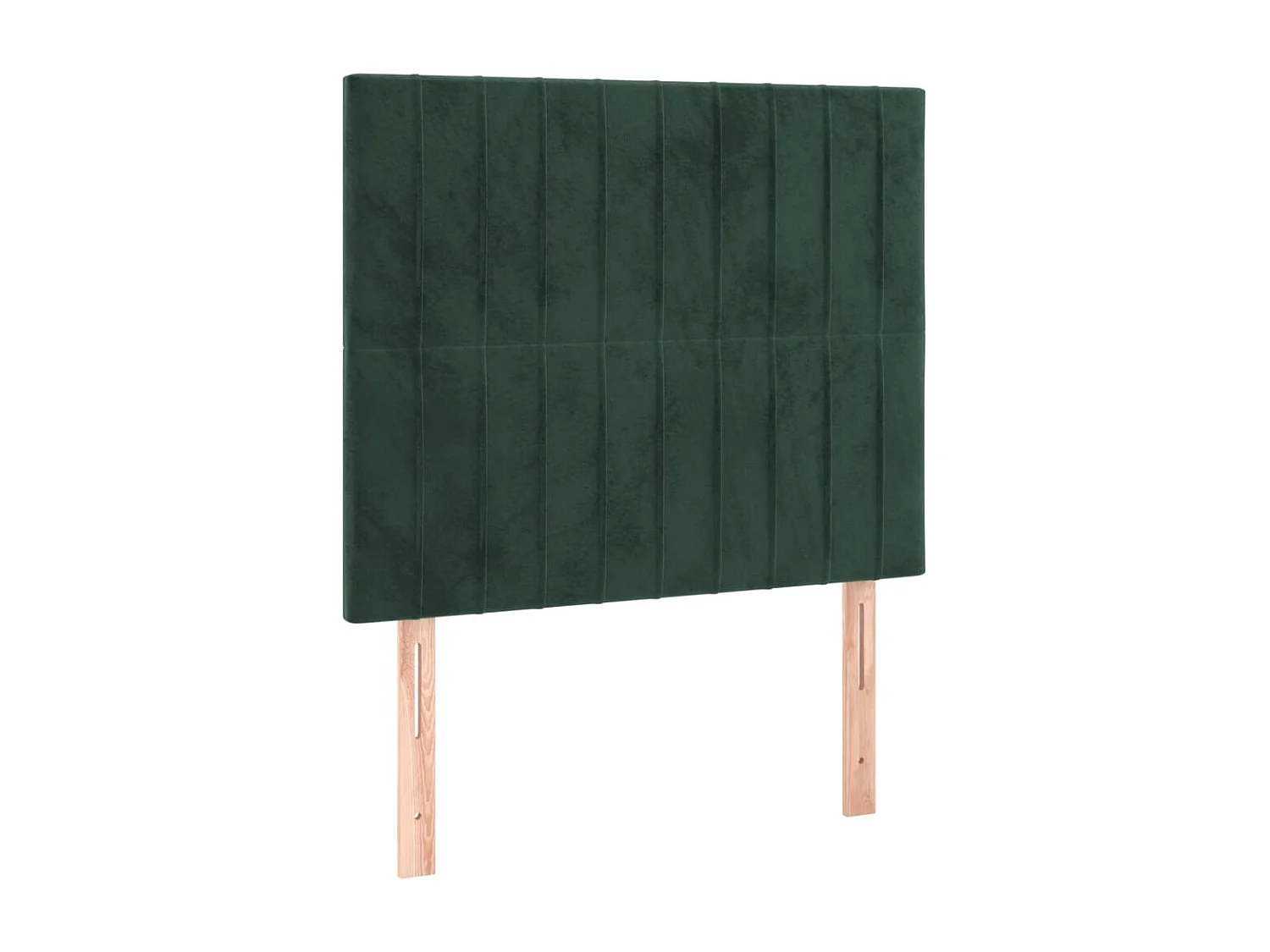 Hoofdbord | Hoofdeinde LED 100x5x118/128 cm fluweel donkergroen