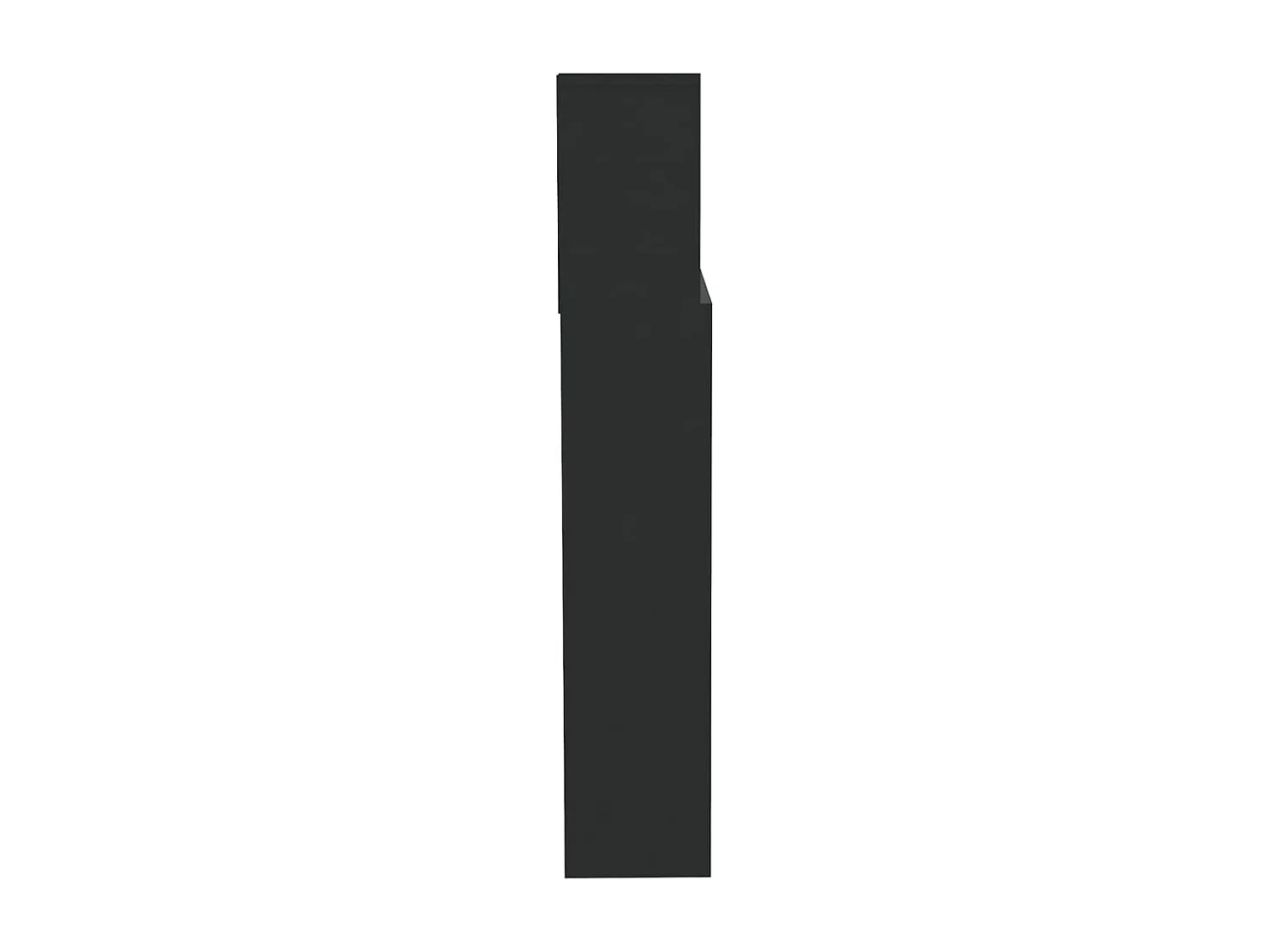 Cabecero de Cama | Cabezal de Cama | Mueble cabecero negro 200x19x103,5 cm