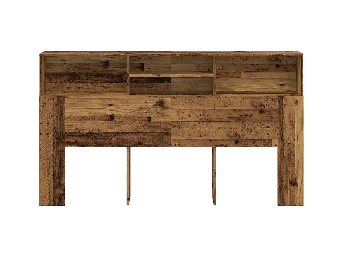 Mueble cabecero | Cabecero | Cabezal de cama armario madera ingeniería envejecida 180x19x103,5 cm