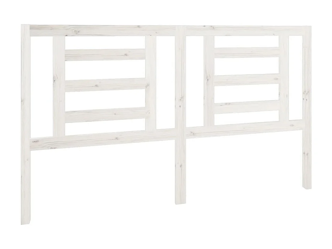 Hoofdbord | Hoofdeinde 166x4x100 cm massief grenenhout wit
