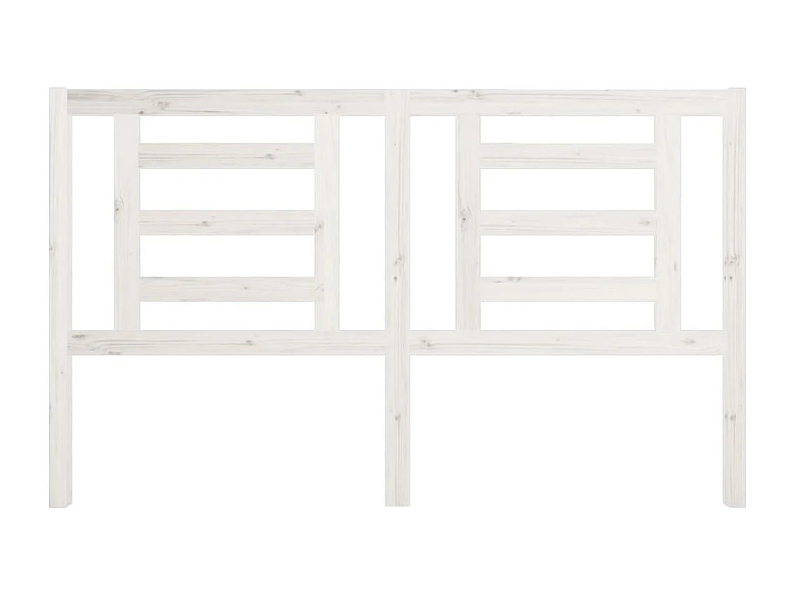 Hoofdbord | Hoofdeinde 166x4x100 cm massief grenenhout wit
