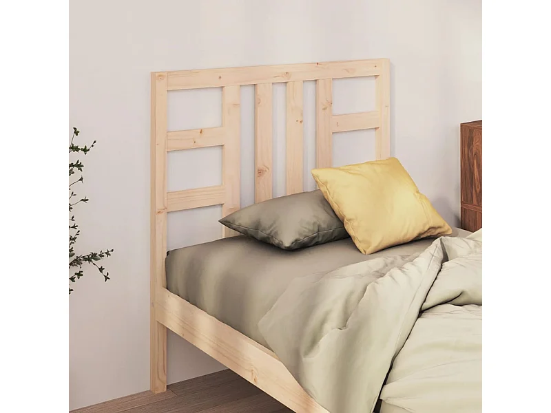 Cabecero de Cama | Cabezal de cama | Mueble de cabecero madera maciza de pino 96x4x100 cm