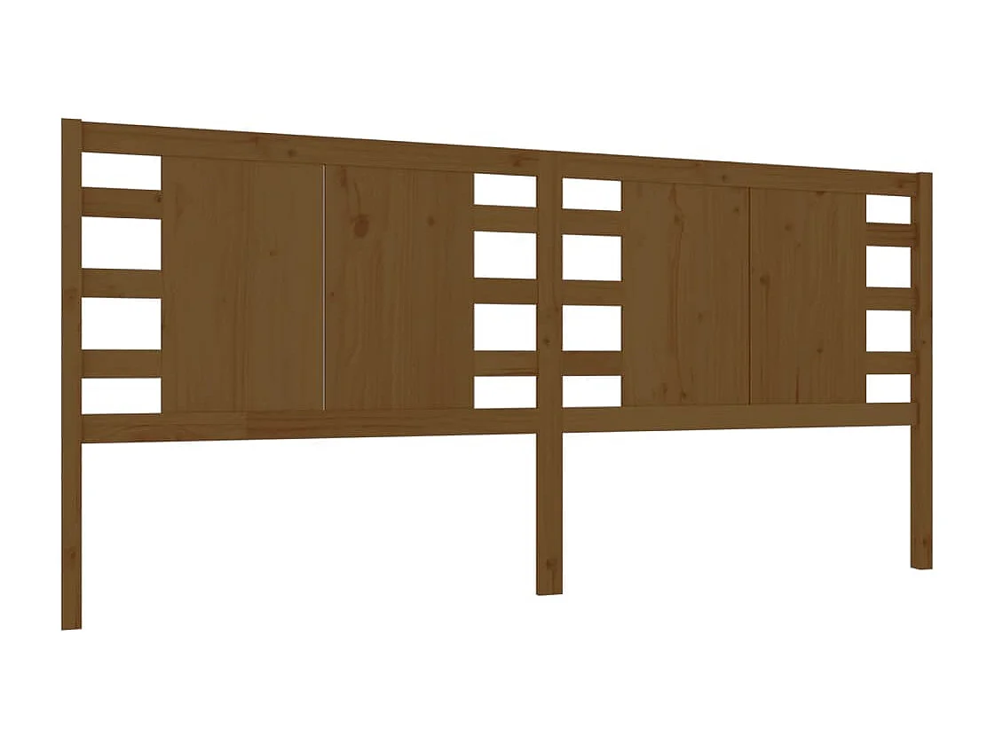 Hoofdbord | Hoofdeinde 126x4x100 cm massief grenenhout honingbruin