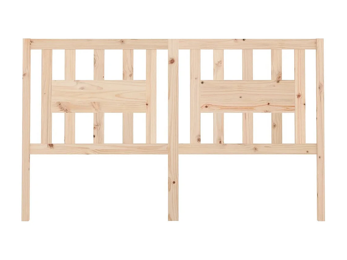 Mueble cabecero | Cabecero | Cabezal de cama madera maciza de pino 126x4x100 cm