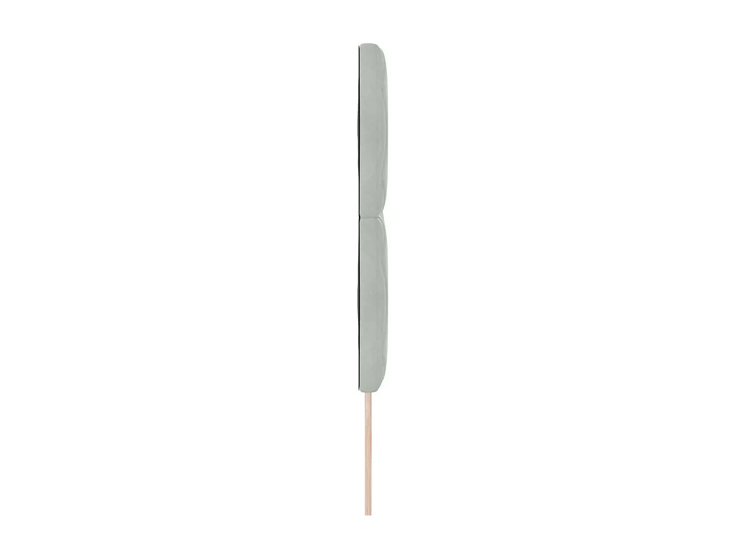 Tête de lit Montage mural | Panneau de tête pour lit Moderne  Géométrique Gris clair 144 cm Velours