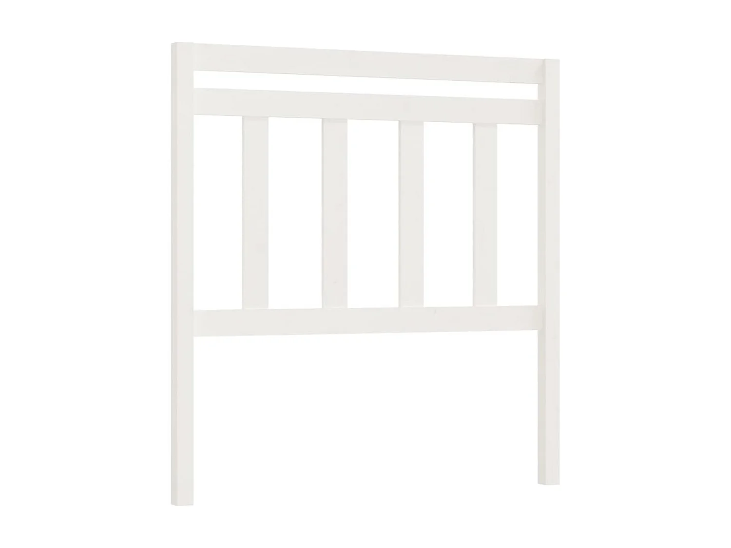 Cabecero de Cama | Cabezal de cama | Mueble de cabecero madera maciza de pino blanco 96x4x100 cm