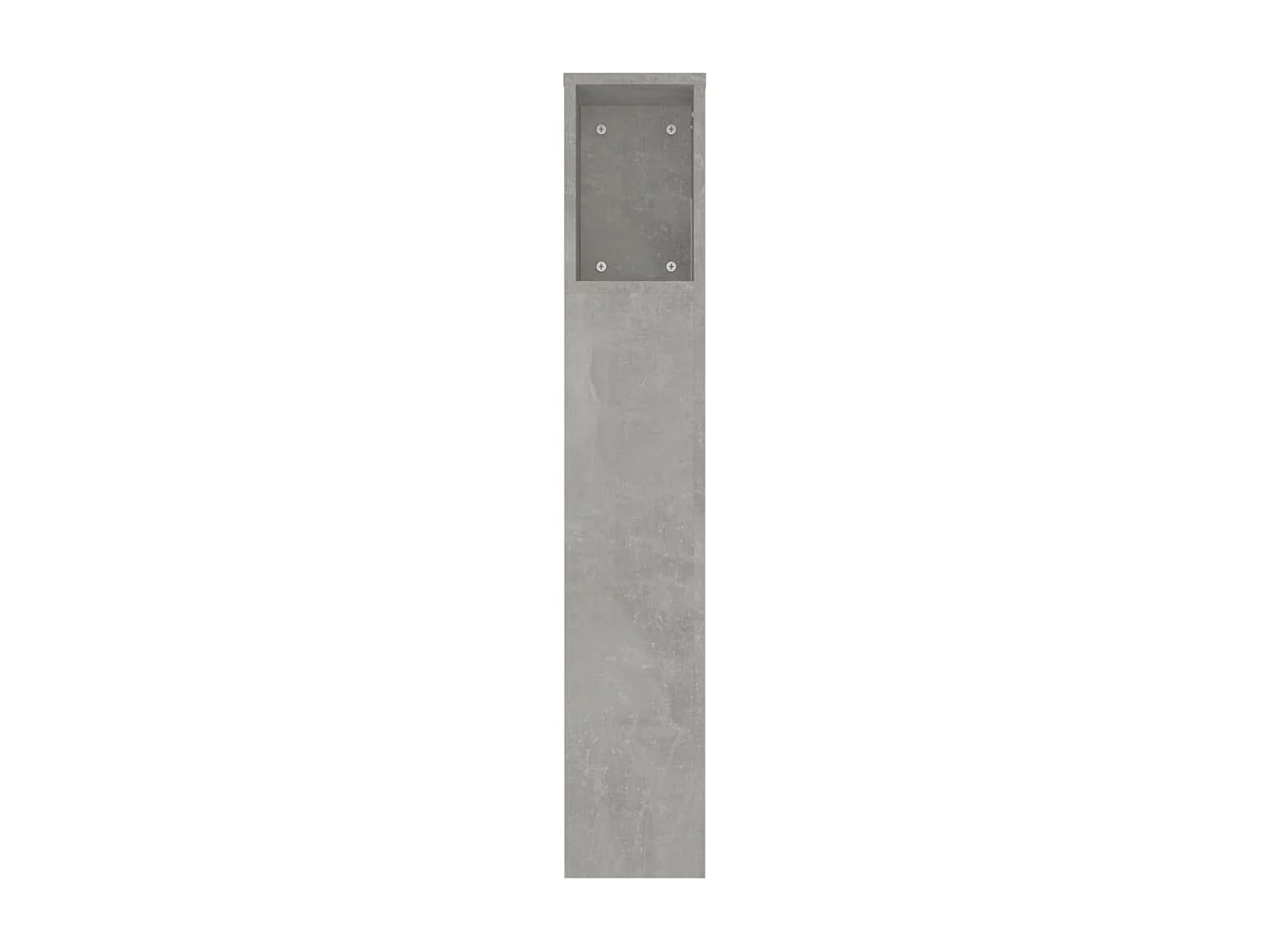 Tête de Lit avec rangement | Armoire de tête de lit Gris béton 220x18,5x104,5 cm
