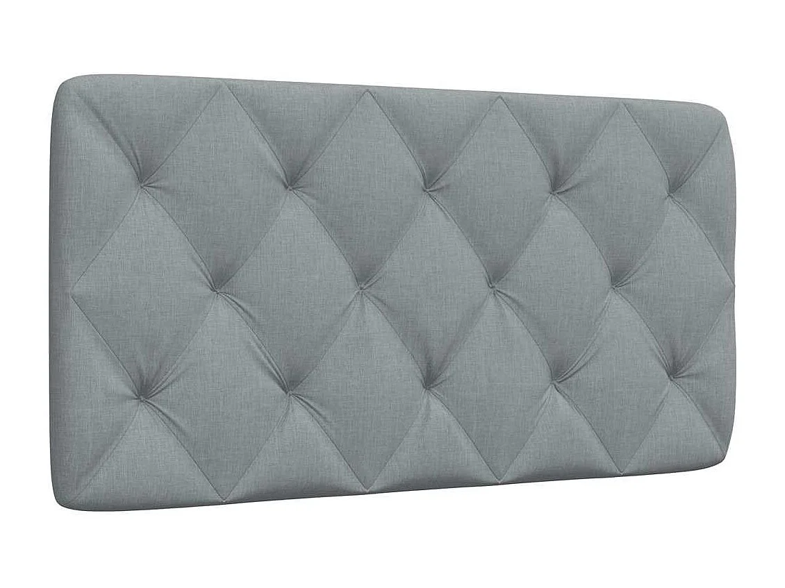 Tête de lit | Coussin de tête de lit | Tête de lit décoratif gris clair 100 cm tissu
