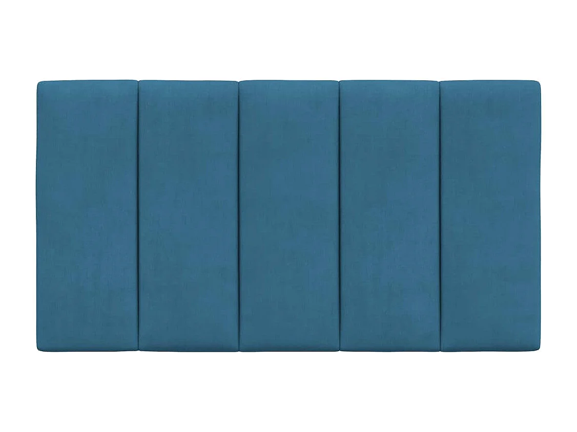 Tête de lit | Coussin de tête de lit | Tête de lit décoratif bleu 90 cm velours