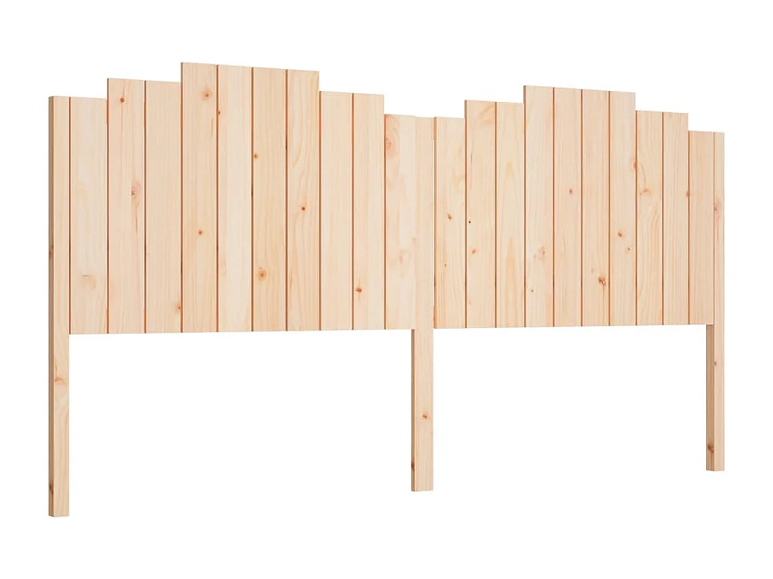 Cabecero de Cama | Cabezal de cama | Mueble de cabecero madera maciza de pino 206x4x110 cm