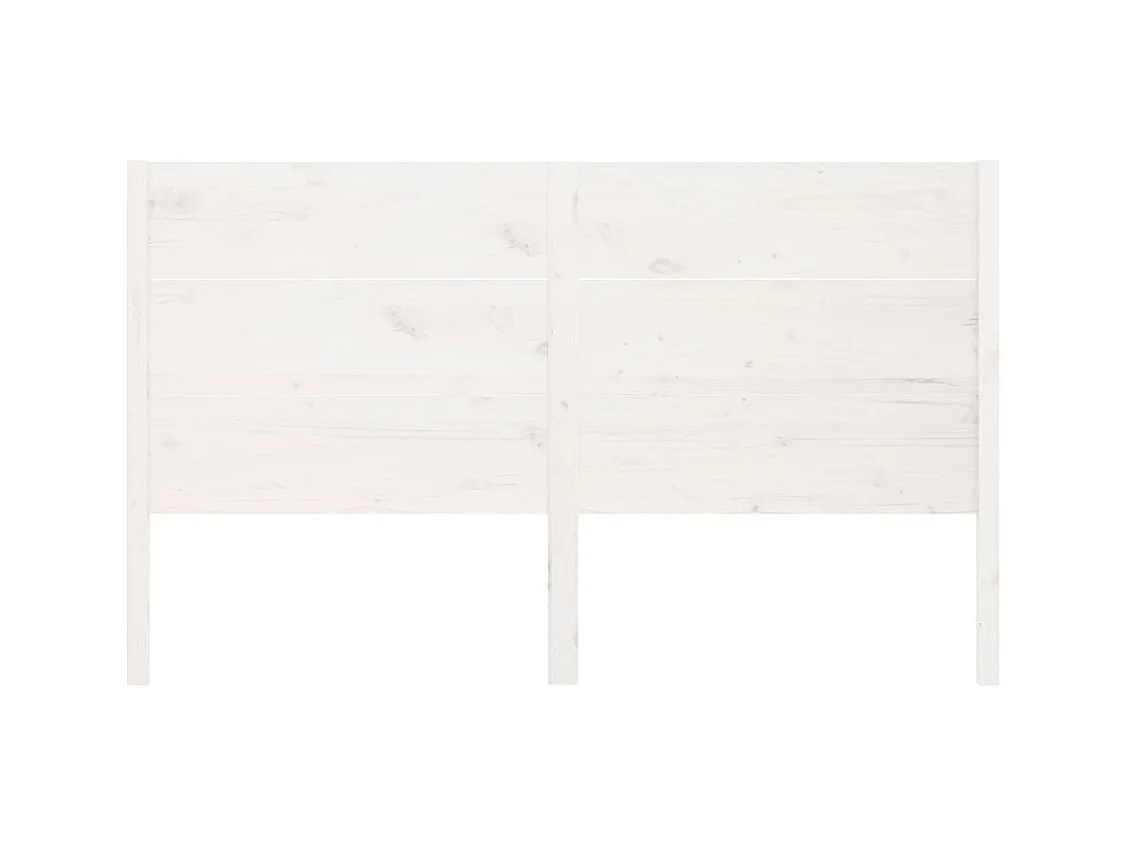 Mueble cabecero | Cabecero | Cabezal de cama madera maciza de pino blanco 146x4x100 cm