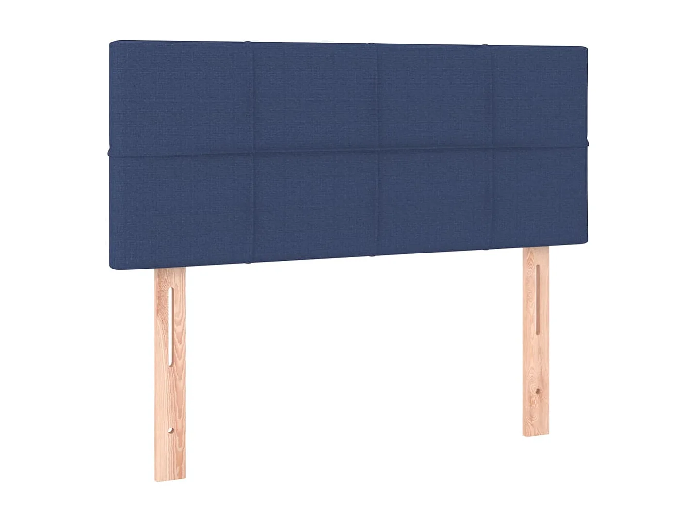 Mueble cabecero | Cabezal de cama | Cabecero de tela azul 90x5x78/88 cm