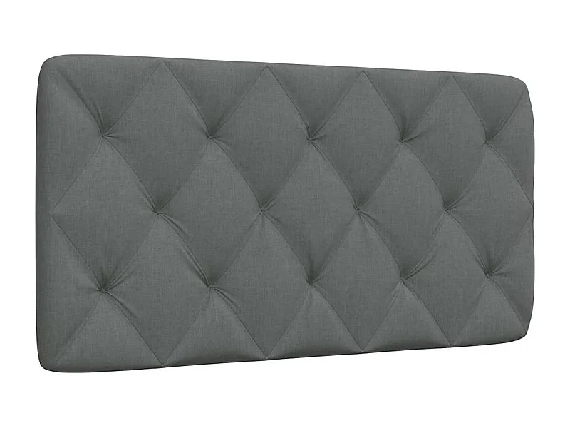 Tête de lit | Coussin de tête de lit | Tête de lit décoratif gris foncé 100 cm tissu