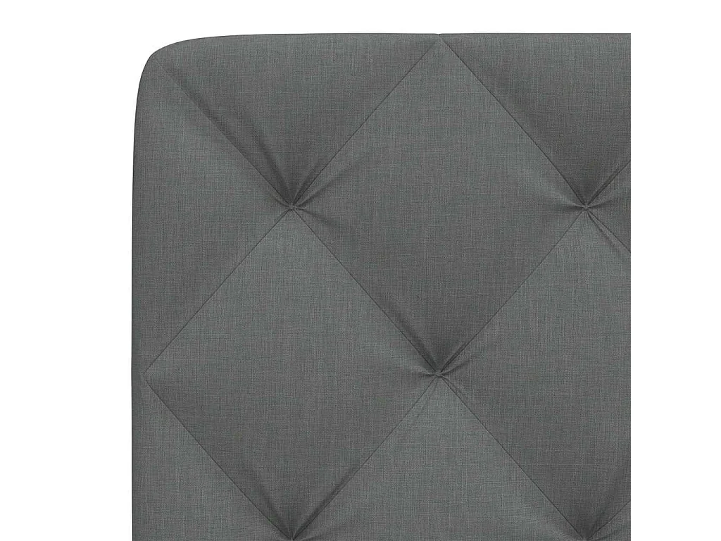 Tête de lit | Coussin de tête de lit | Tête de lit décoratif gris foncé 100 cm tissu