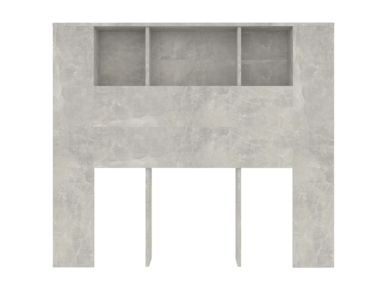 Cabecero de Cama | Cabezal de Cama | Mueble cabecero gris hormigón 120x18,5x102,5 cm