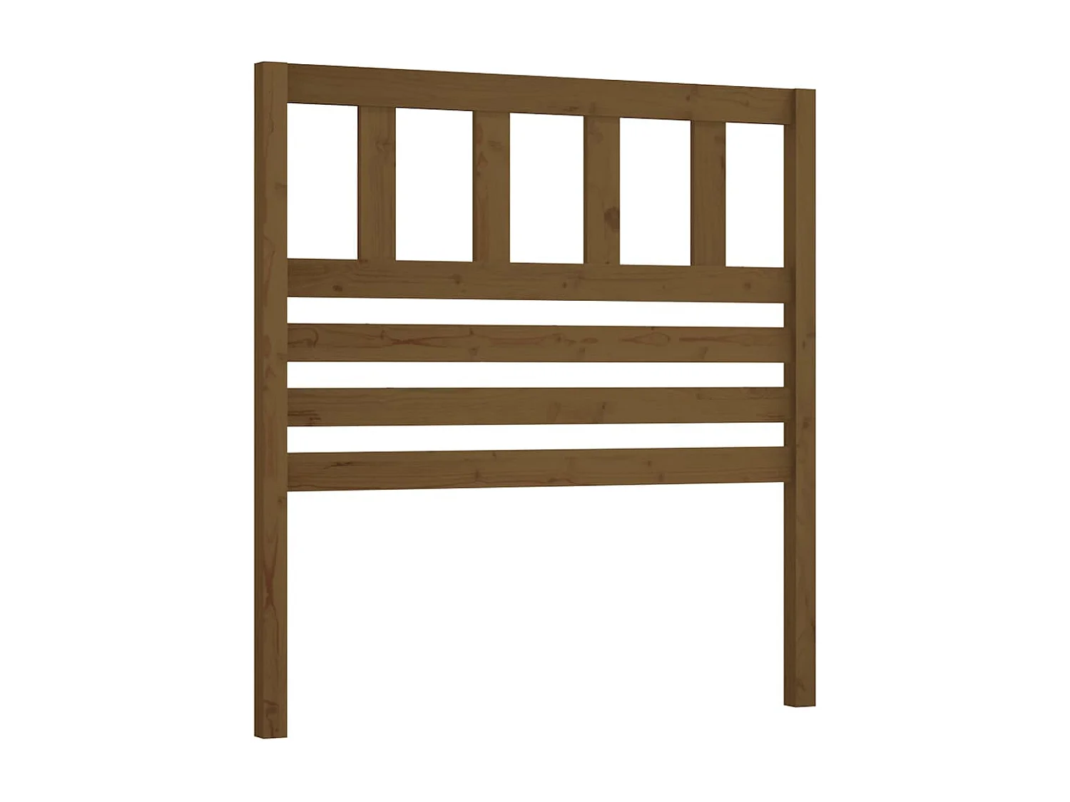 Tête de Lit | Panneau de tête pour lit Moderne Marron miel 81x4x100 cm Bois massif de pin