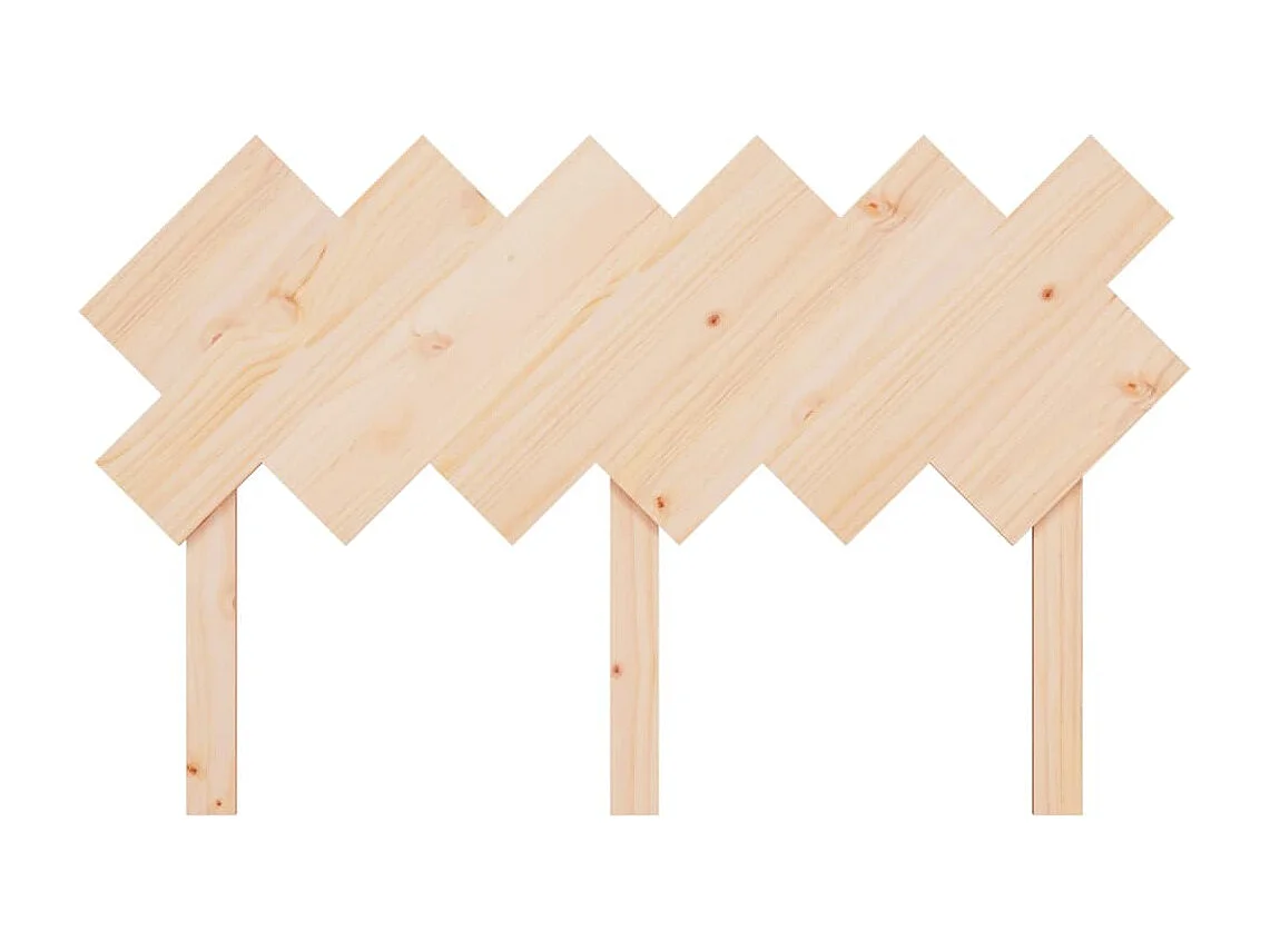 Cabecero de Cama | Cabezal de cama | Mueble de cabecero madera maciza de pino 132x3x81 cm