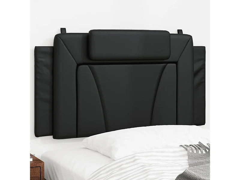 Tête de lit | Coussin de tête de lit | Tête de lit décoratif noir 100 cm similicuir
