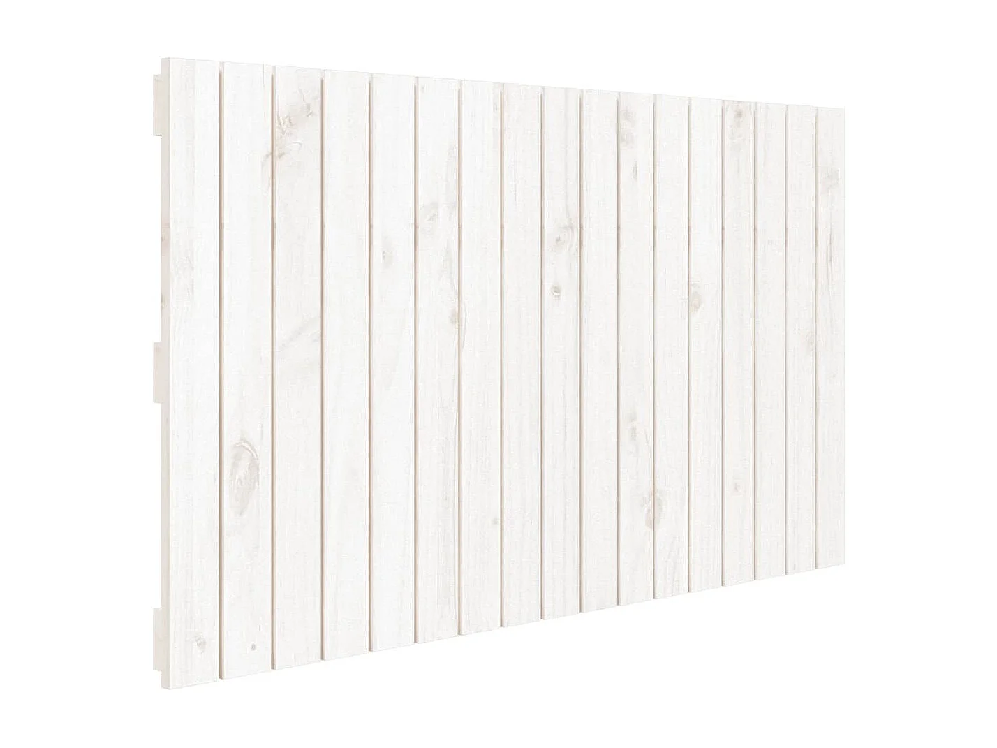Tête de lit murale | Panneau de tête pour lit Moderne  Blanc 108x3x60 cm Bois massif de pin
