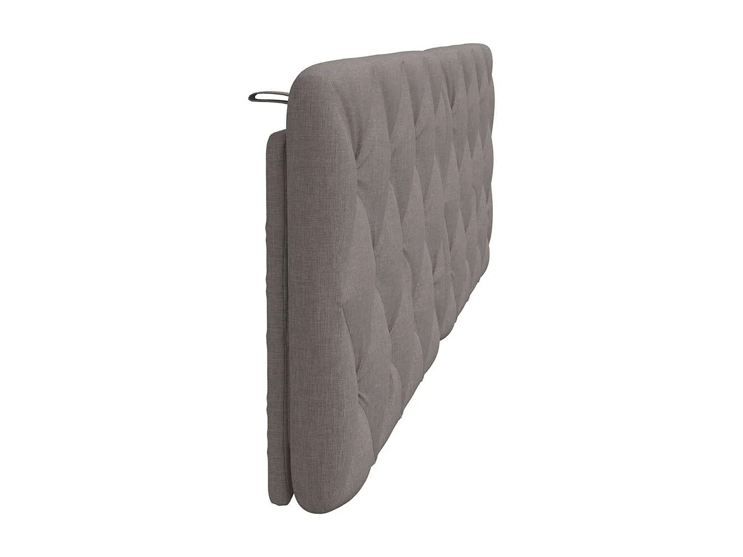 Cabecero de Cama | Cabezal de cama | Mueble de cabecero acolchado tela gris taupé 160 cm