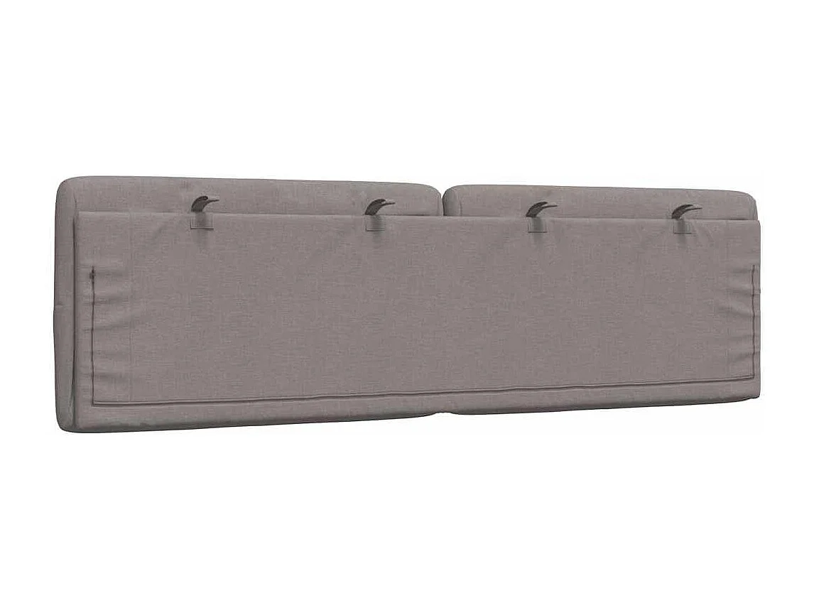 Cabecero de Cama | Cabezal de cama | Mueble de cabecero acolchado tela gris taupé 160 cm