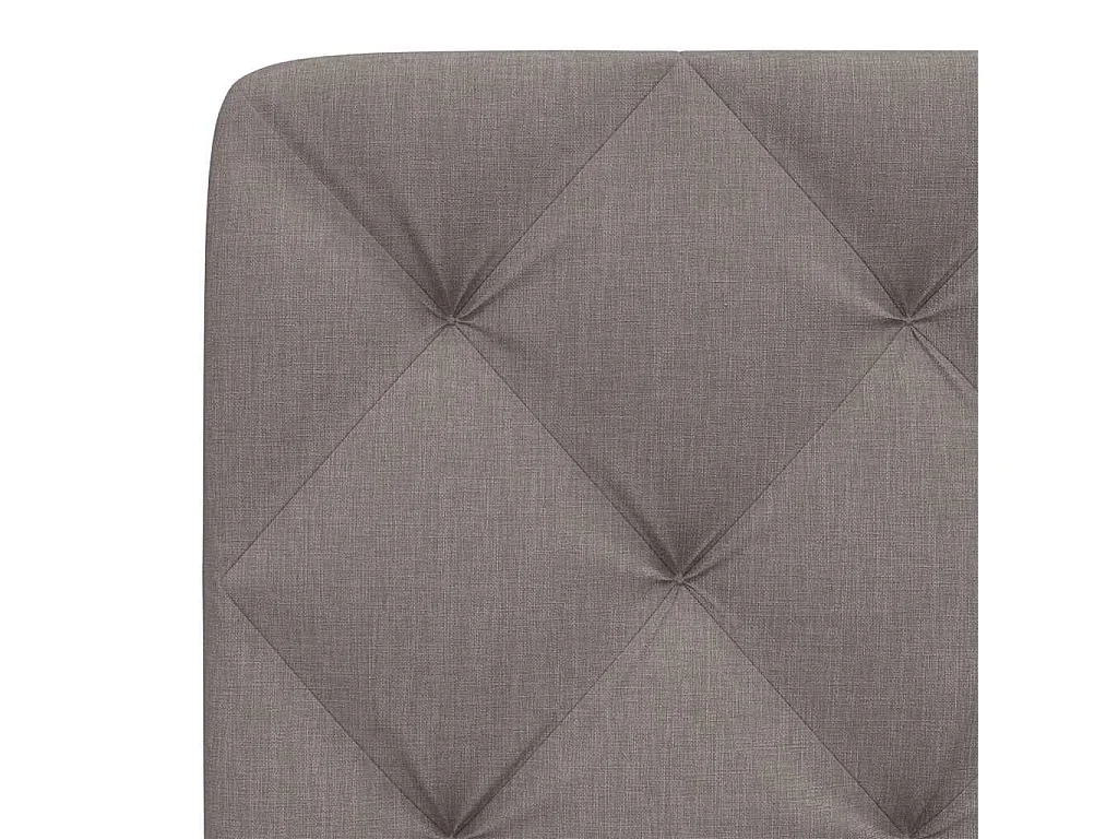 Cabecero de Cama | Cabezal de cama | Mueble de cabecero acolchado tela gris taupé 160 cm