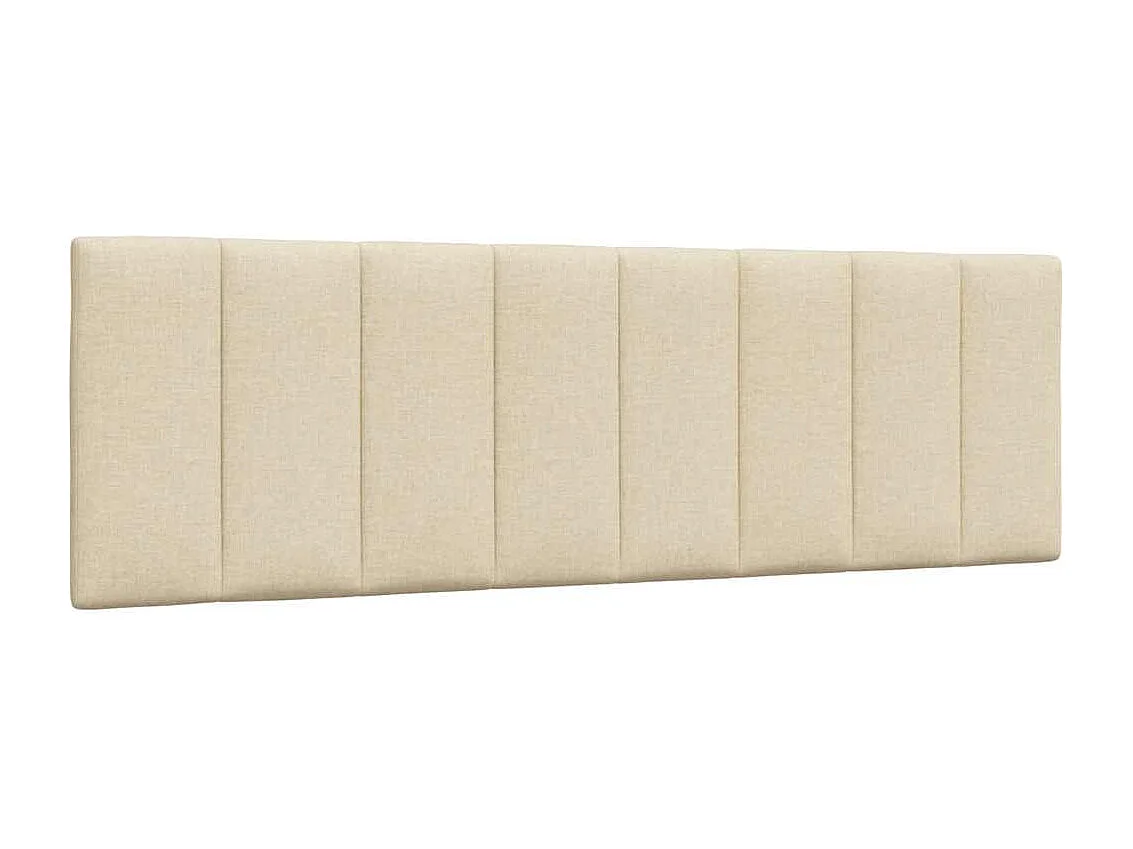Cabecero de Cama | Cabezal de cama | Mueble de cabecero acolchado Hanko tela crema 160 cm