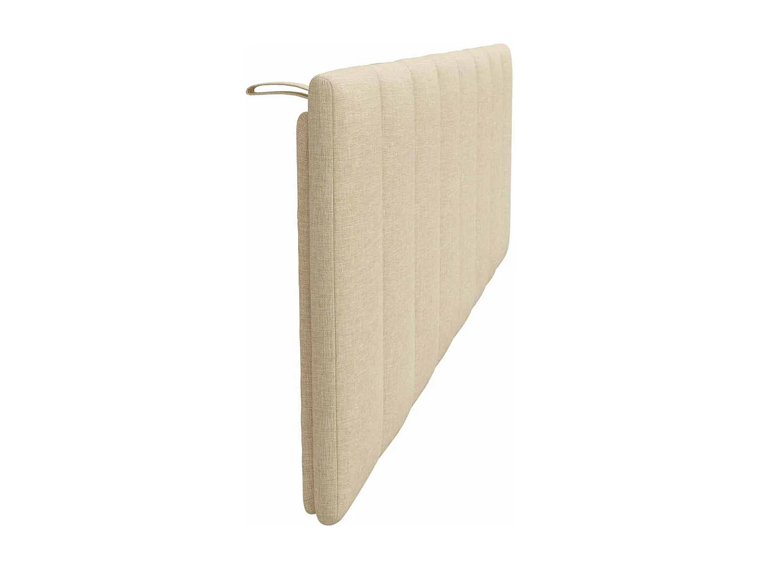 Cabecero de Cama | Cabezal de cama | Mueble de cabecero acolchado Hanko tela crema 160 cm