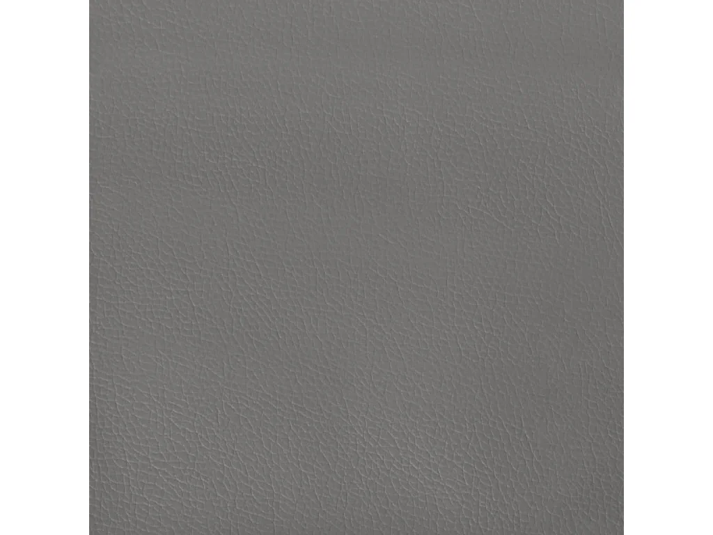 Cabecero | Cabezal de Cama | Mueble cabecero con orejas de cuero sintético gris 147x23x118/128cm